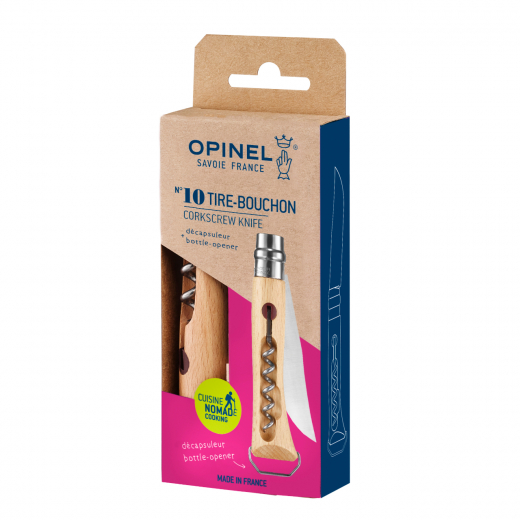 Opinel N°10 Tire-Bouchon Korkenzieher und Kapselöffner