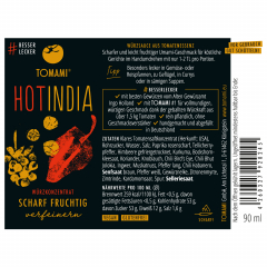 TOMAMI Hot India 90ml scharf fruchtig