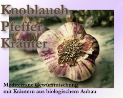 Knoblauch Pfeffer Kräutermischung BIO 50gr